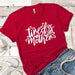 Tired As A Mother Premium Tees T-Shirts CustomCat Red X-Small 