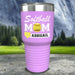 Personalized Softball Mom Color Printed Tumblers Tumbler ZLAZER 30oz Tumbler Lavender 