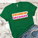 Drunkin Grownups Premium Tees T-Shirts CustomCat Kelly Green X-Small 