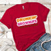 Drunkin Grownups Premium Tees T-Shirts CustomCat Red X-Small 