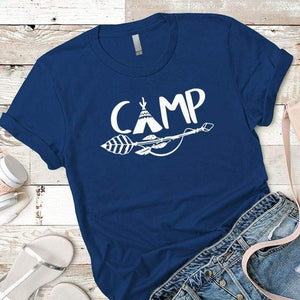Camp Premium Tees T-Shirts CustomCat Royal X-Small 