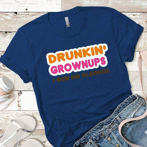 Drunkin Grownups Premium Tees T-Shirts CustomCat Royal X-Small 