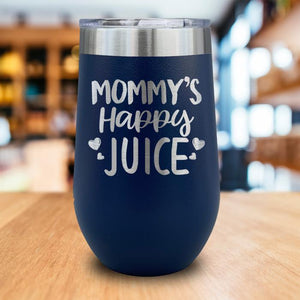 Mommy's Happy Juice Engraved Wine Tumbler