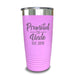 Promoted To Uncle (CUSTOM) With Date Engraved Tumblers Engraved Tumbler ZLAZER 20oz Tumbler Lavender 