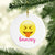 Emoji Tongue Out Personalized Ceramic Ornaments