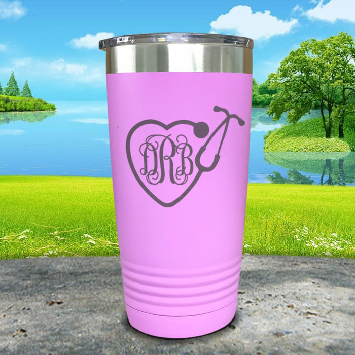 Personalized Nurse Monogram Engraved Tumbler.