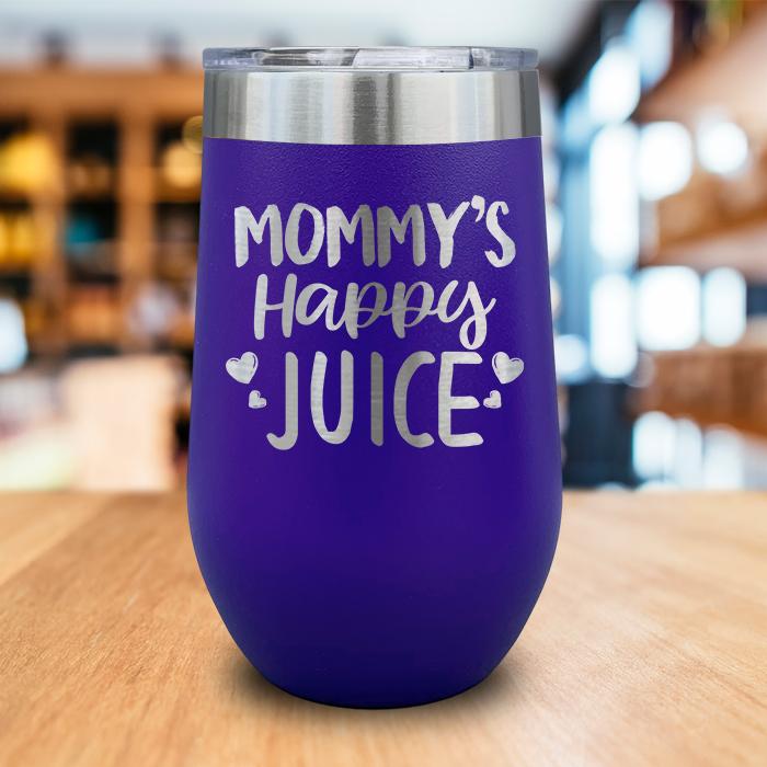 Mommy's Happy Juice Engraved Wine Tumbler