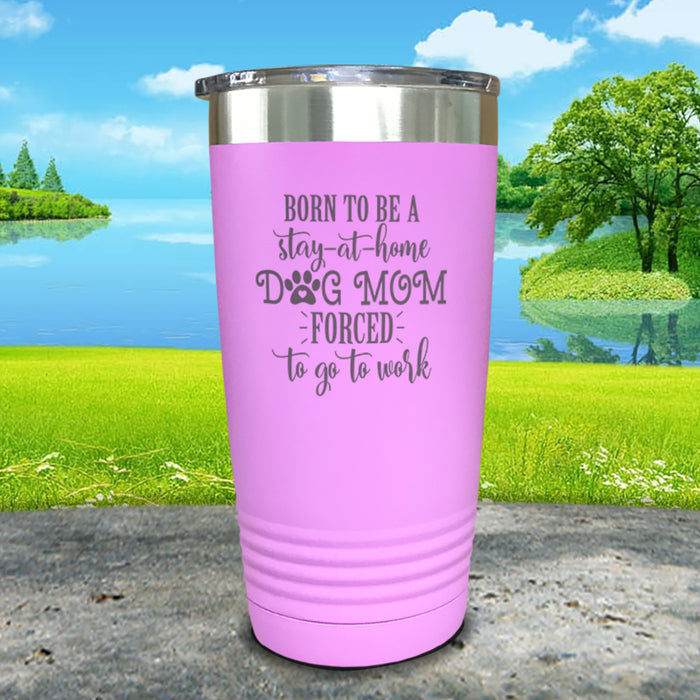 Stay At Home Dog Mom Engraved Tumbler