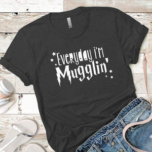 Everyday Mugglin Premium Tees T-Shirts CustomCat Heavy Metal X-Small 
