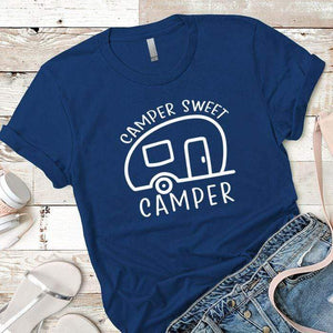 Camper Sweet Camper 2 Premium Tees T-Shirts CustomCat Royal X-Small 