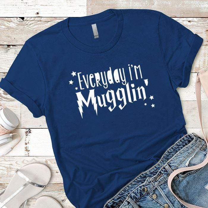 Everyday Mugglin Premium Tees T-Shirts CustomCat Royal X-Small 