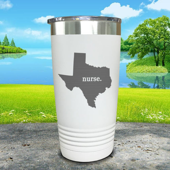 Nurse Texas Premium Laser Engraved Tumbler