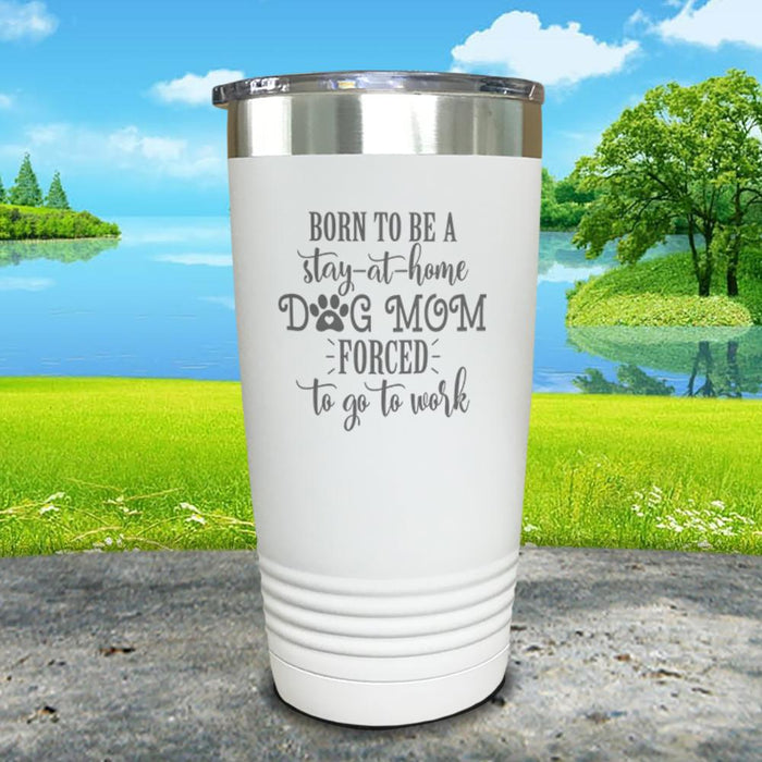 Stay At Home Dog Mom Engraved Tumbler