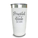 Promoted To Uncle (CUSTOM) With Date Engraved Tumblers Engraved Tumbler ZLAZER 20oz Tumbler White 