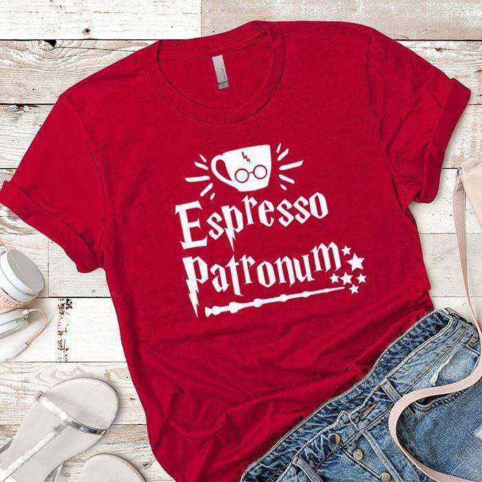 Expresso Patronum Premium Tees T-Shirts CustomCat Red X-Small 