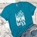 Wife Mom Boss Premium Tees T-Shirts CustomCat Turquoise X-Small 