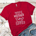 Wife Mother Coffee Premium Tees T-Shirts CustomCat Red X-Small 