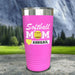 Personalized Softball Mom Color Printed Tumblers Tumbler ZLAZER 20oz Tumbler Pink 