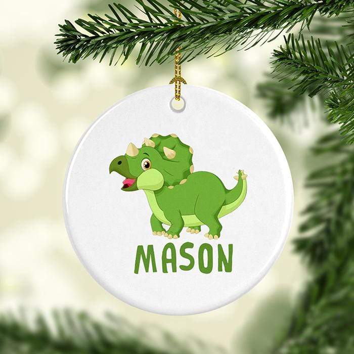 Dinosaur Personalized Ceramic Ornaments