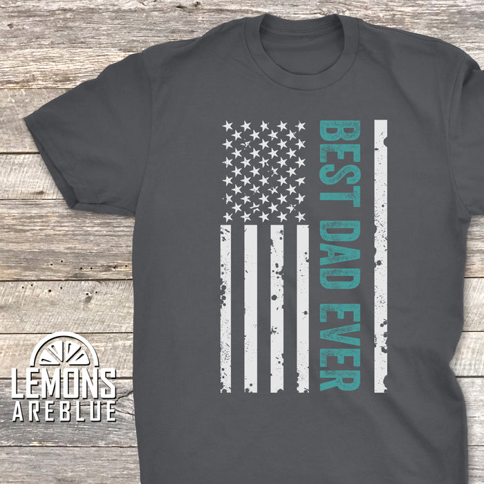 Best Dad Ever Flag Premium Tees