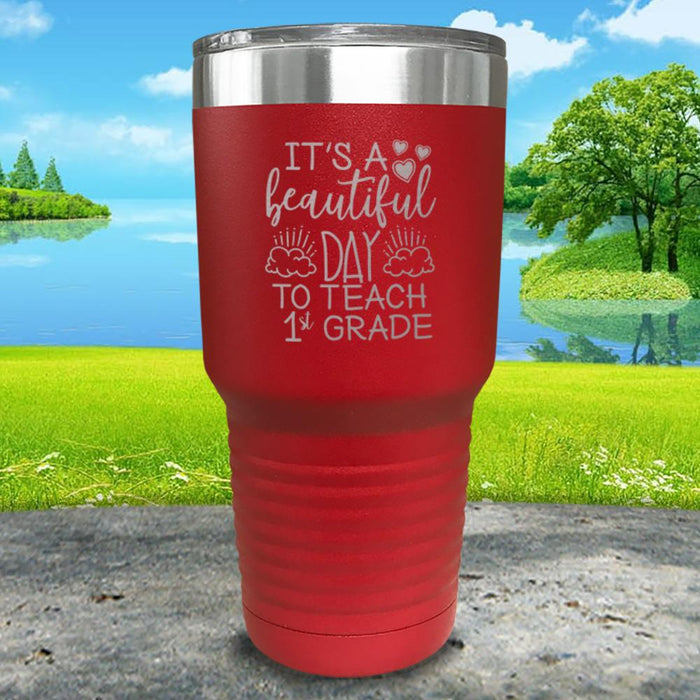 It's A Beautiful Day To Teach Personalized Engraved Tumbler