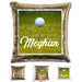 Golf Personalized Flip Sequin Pillow Pillow GLAM Gold 