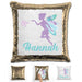 Fairy Personalized Magic Sequin Pillow Pillow GLAM Gold 