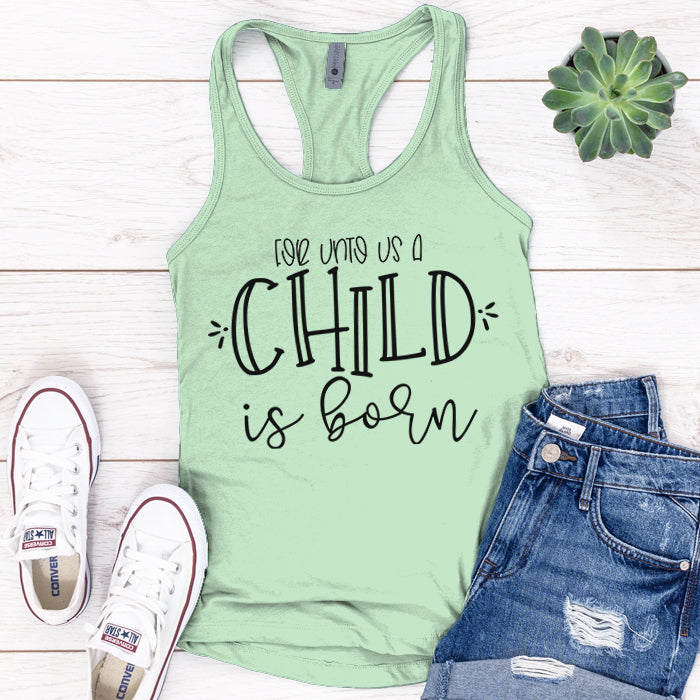 A Child Is Born Premium Tank Top