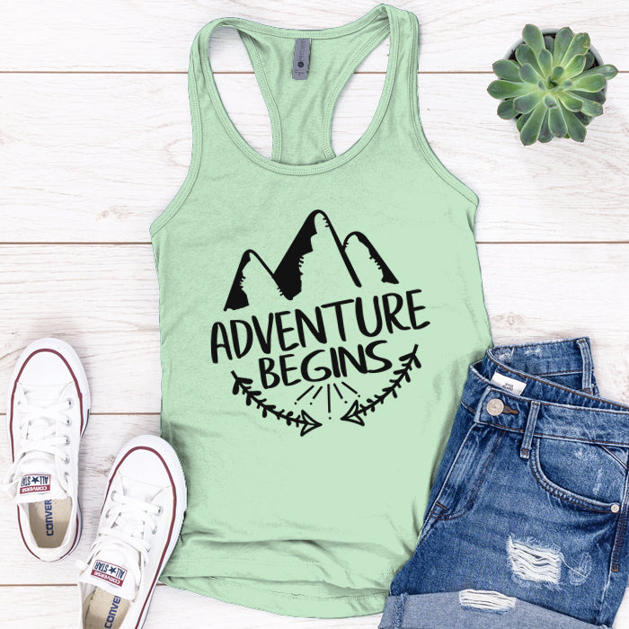 Adventure Begins Premium Tank Top