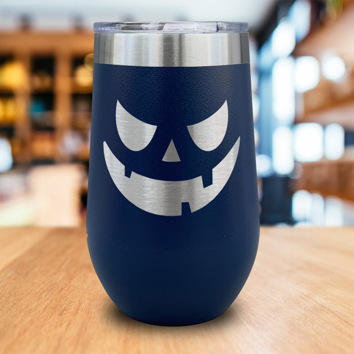 Jack O Lantern Engraved Wine Tumbler