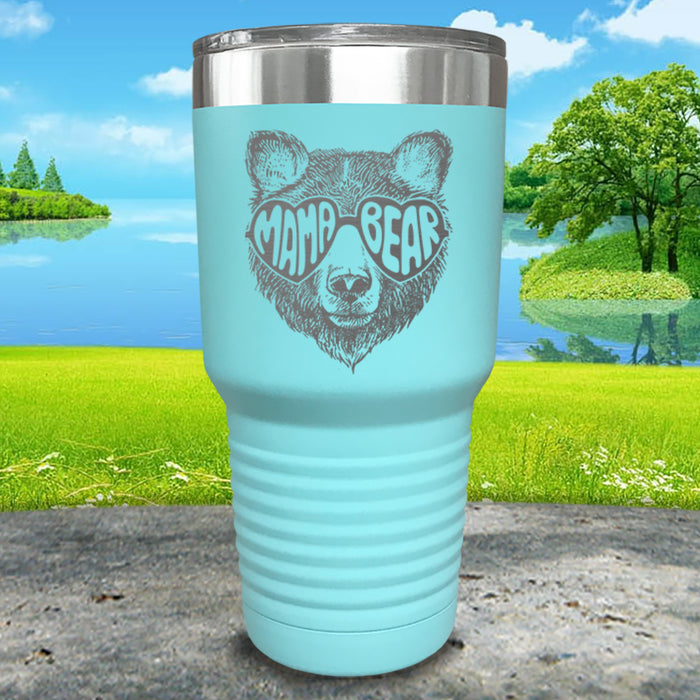 Mama Bear Sunglasses Engraved Tumbler