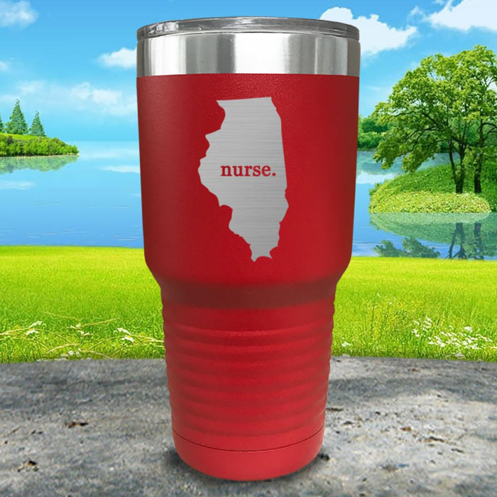 Nurse Illinois Premium Laser Engraved Tumbler