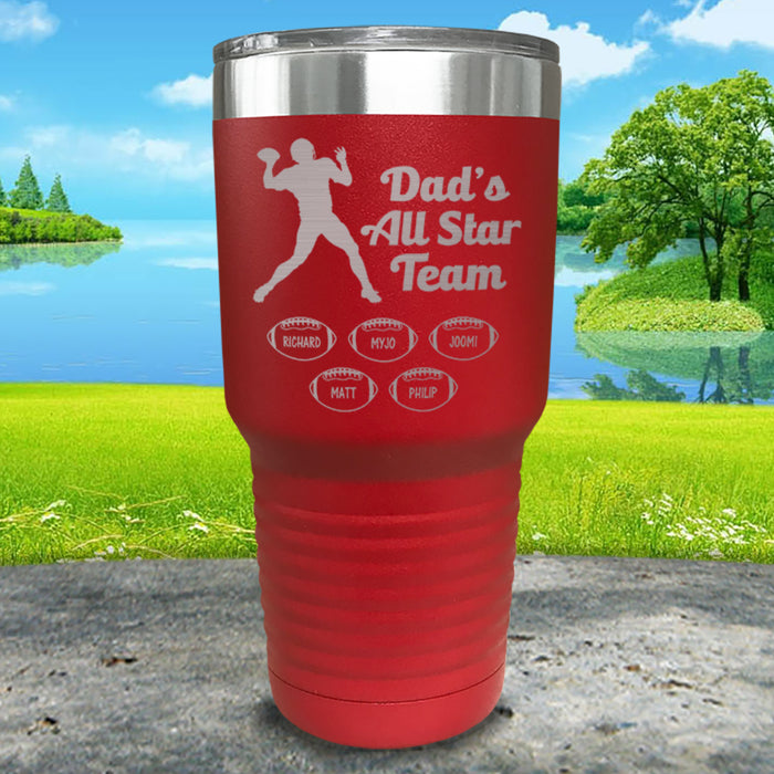 Football Dad's All Star Team CUSTOM Engraved Tumbler