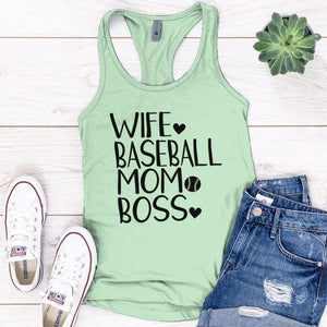 Wife Baseball Mom Boss Premium Tank Top