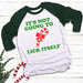 Not Going To Lick Itself Raglan T-Shirts CustomCat White/Forest X-Small 