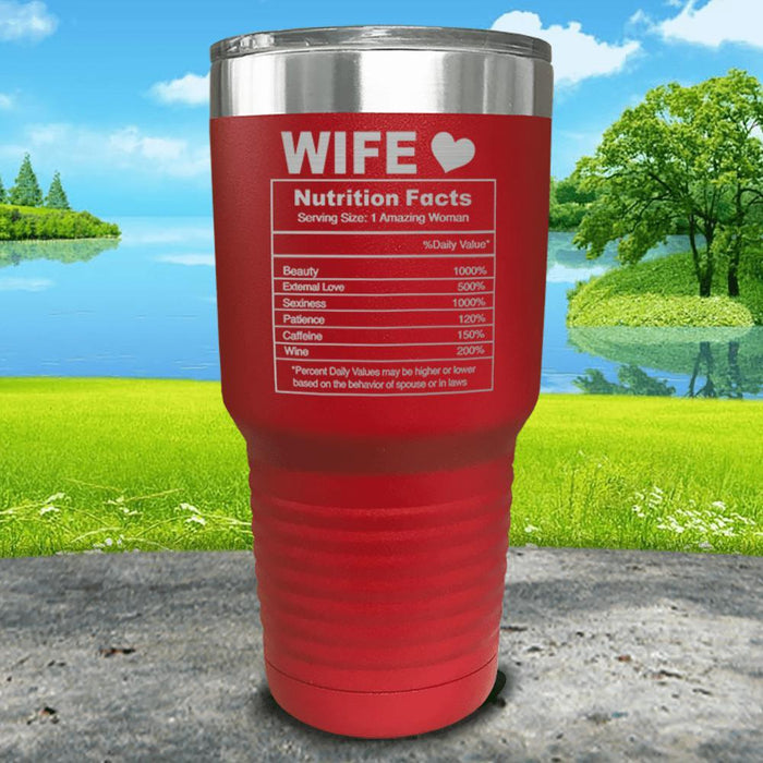 Nutrition Facts Engraved Tumbler