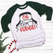 Oh Fudge Raglan T-Shirts CustomCat White/Forest X-Small 