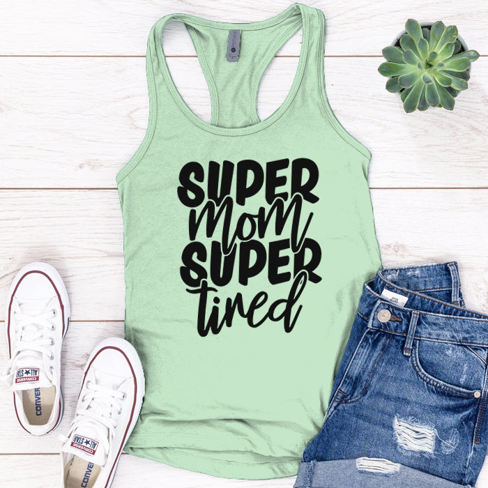 Super Mom Super Tired Premium Tank Top