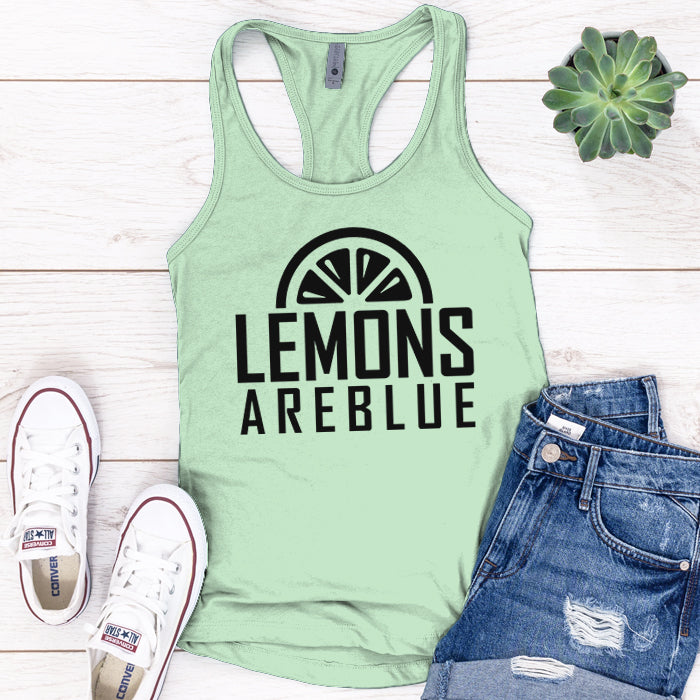 Lemons Are Blue Logo Premium Tank Top