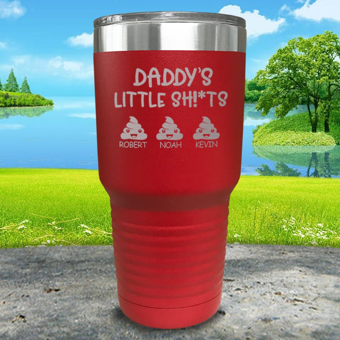 Daddy's Little Sh^t (Custom) With Childs Name Engraved Tumblers