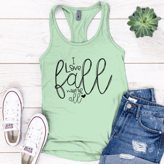 I Love Fall Premium Tank Top