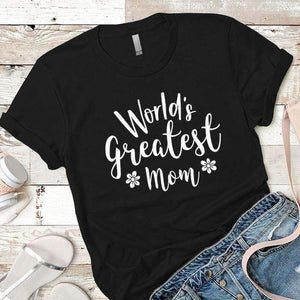 World's Greatest Mom T-Shirts CustomCat Black X-Small 