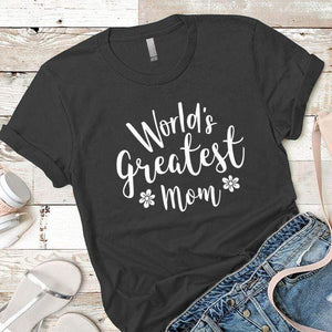 World's Greatest Mom T-Shirts CustomCat Heavy Metal X-Small 