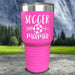 Soccer Mama Color Printed Tumblers Tumbler ZLAZER 30oz Tumbler Pink 