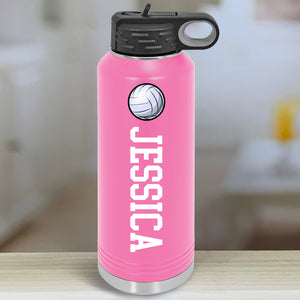 Personalized Sport Kids Water Bottle Tumblers with Color Printed Name
