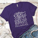 Falling Snow Premium Tees T-Shirts CustomCat Purple Rush/ X-Small 