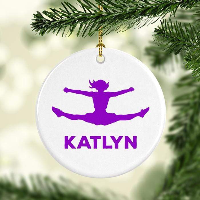 Cheerleader Personalized Ceramic Ornaments