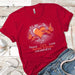 Peace Cure Love MS Premium Tees T-Shirts CustomCat Red X-Small 