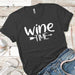 Wine Time Premium Tees T-Shirts CustomCat Heavy Metal X-Small 