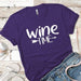 Wine Time Premium Tees T-Shirts CustomCat Purple Rush/ X-Small 